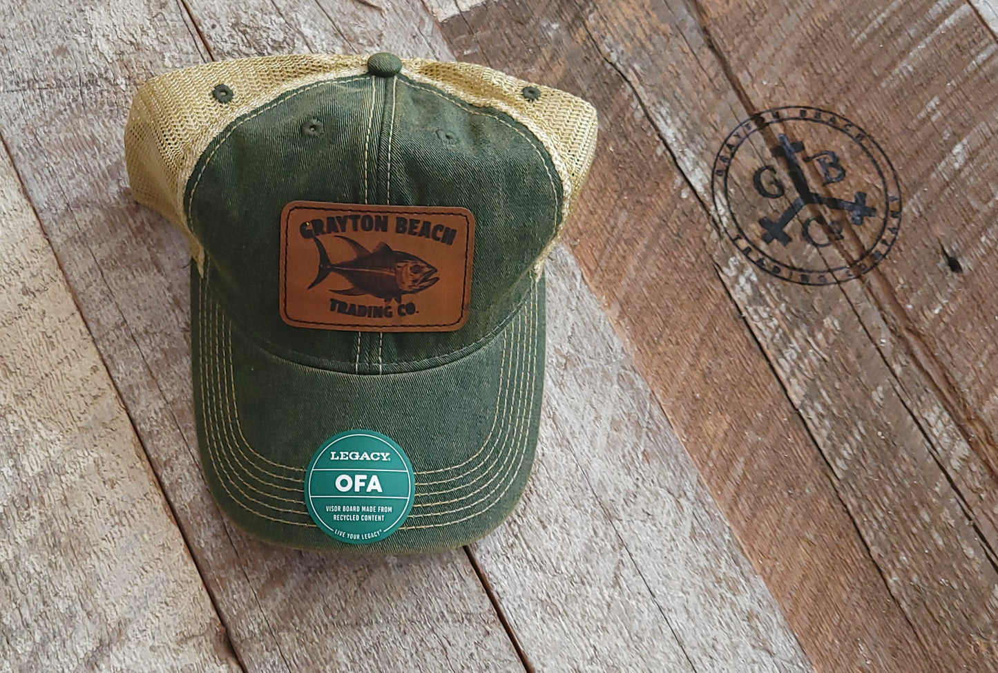 Grayton Beach Trading Co. Trucker Hat dark green/khaki