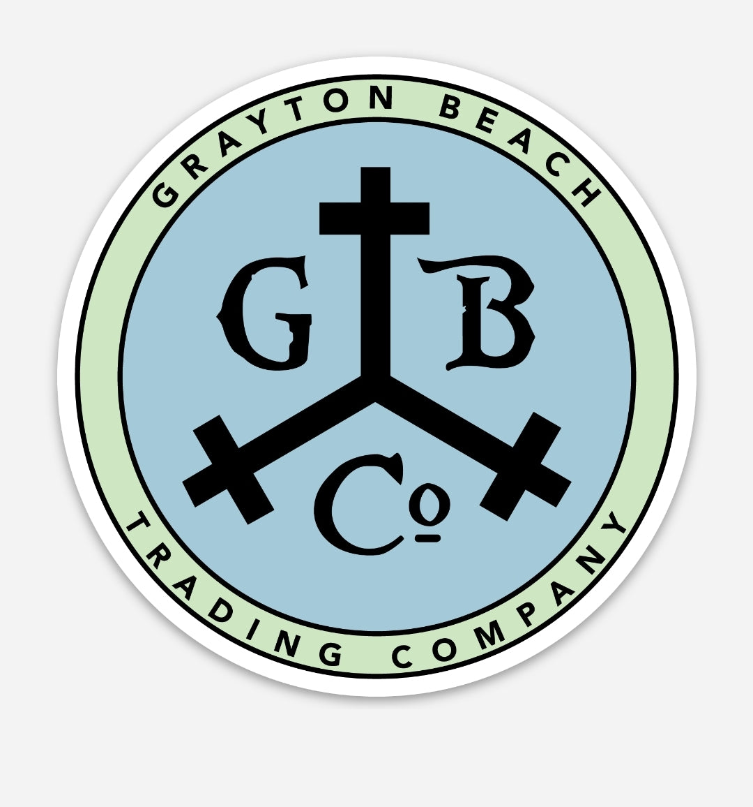 "3.5" Sticker- Grayton Beach Trading Company